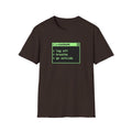 Log Off, Breathe, Go Outside Retro Computer Tee