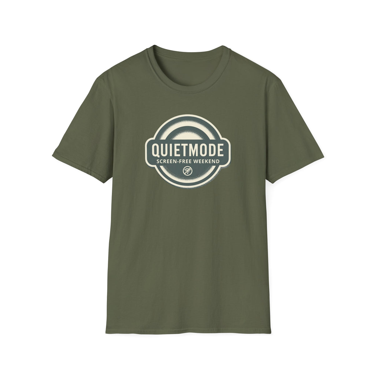 Quiet Mode "Screen-Free Weekend" Badge Tee