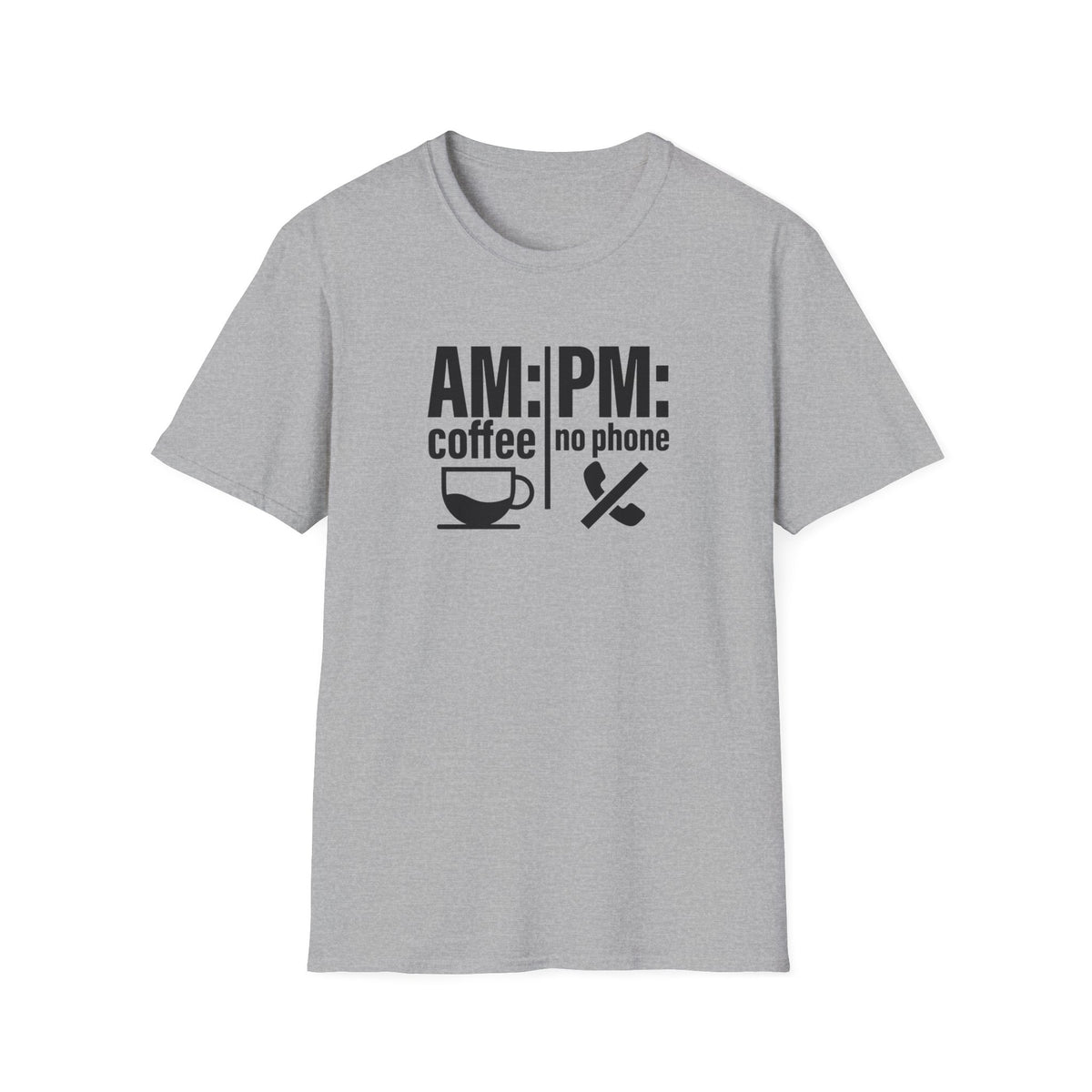 AM: Coffee PM: No Phone Tee