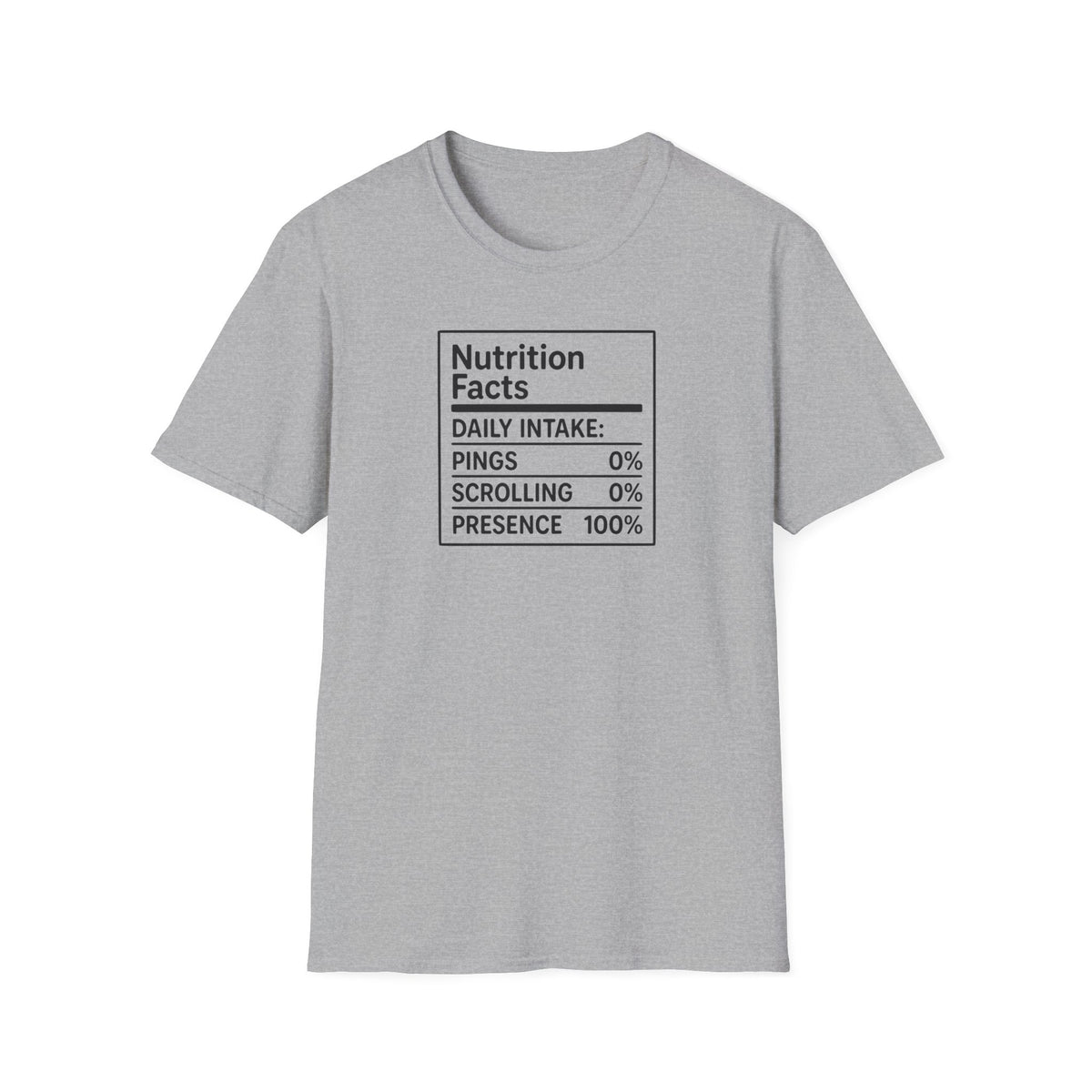 Nutrition Facts "Presence 100%" Tee