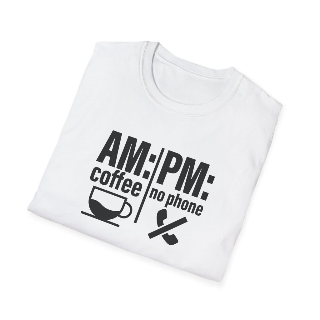 AM: Coffee PM: No Phone Tee