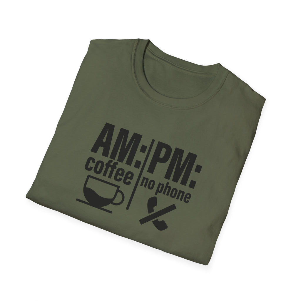 AM: Coffee PM: No Phone Tee