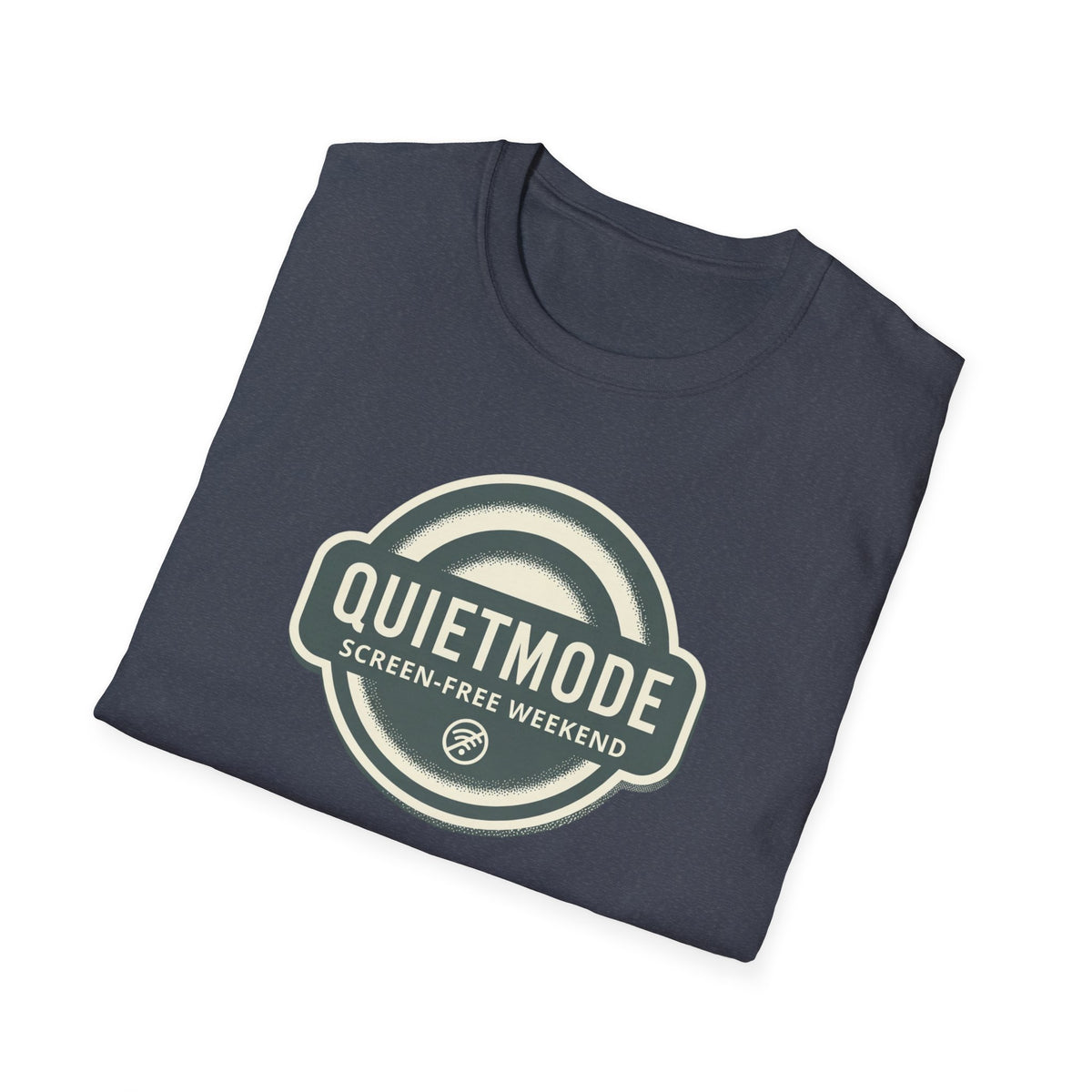 Quiet Mode "Screen-Free Weekend" Badge Tee