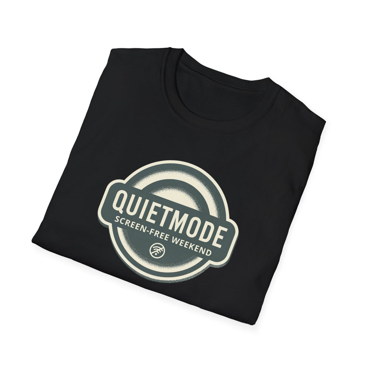 Quiet Mode "Screen-Free Weekend" Badge Tee