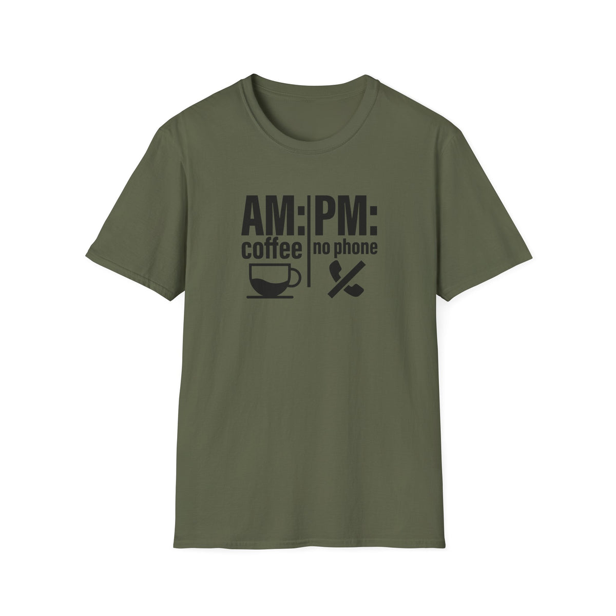 AM: Coffee PM: No Phone Tee
