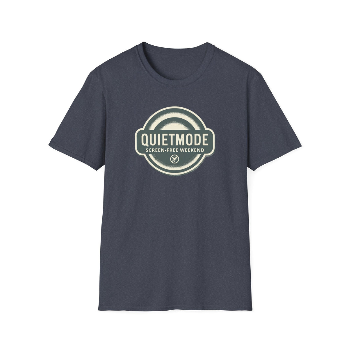Quiet Mode "Screen-Free Weekend" Badge Tee