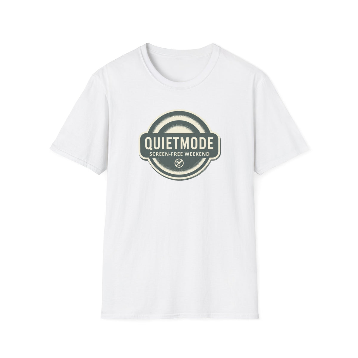 Quiet Mode "Screen-Free Weekend" Badge Tee