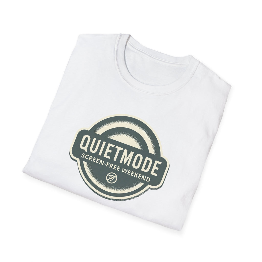 Quiet Mode "Screen-Free Weekend" Badge Tee