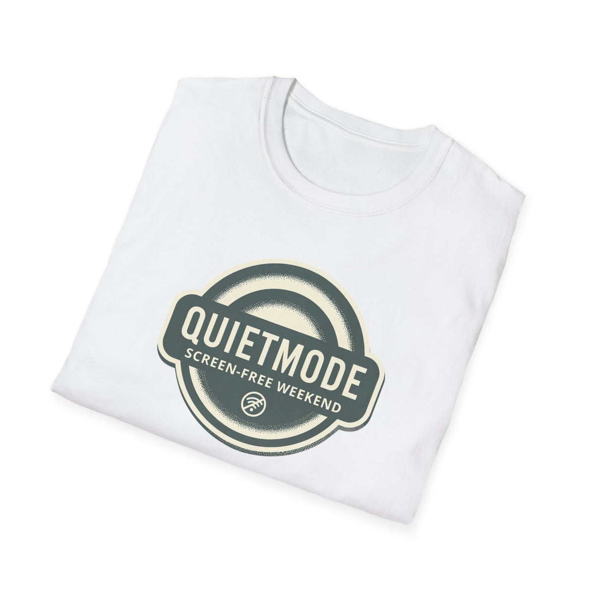 Quiet Mode "Screen-Free Weekend" Badge Tee