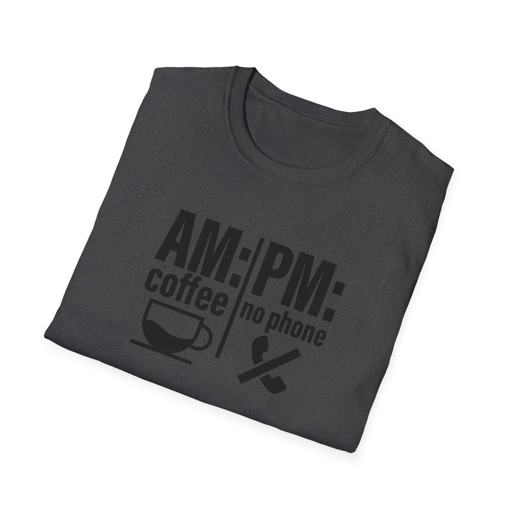 AM: Coffee PM: No Phone Tee