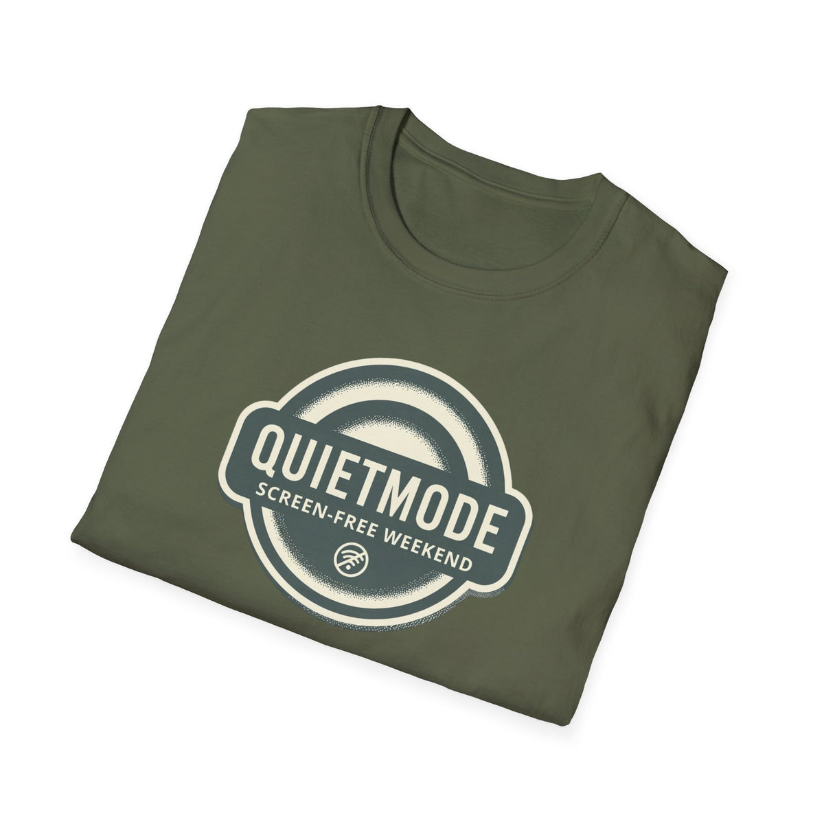 Quiet Mode "Screen-Free Weekend" Badge Tee
