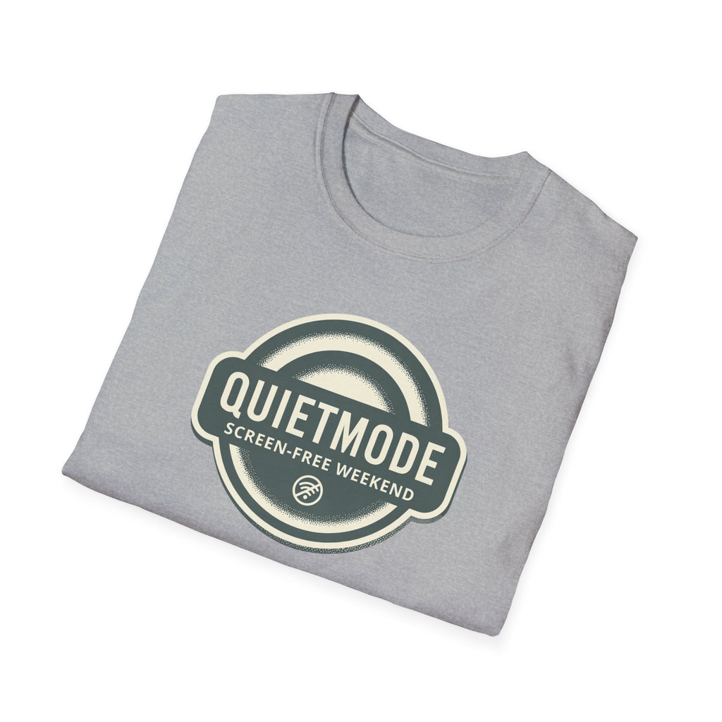 Quiet Mode "Screen-Free Weekend" Badge Tee